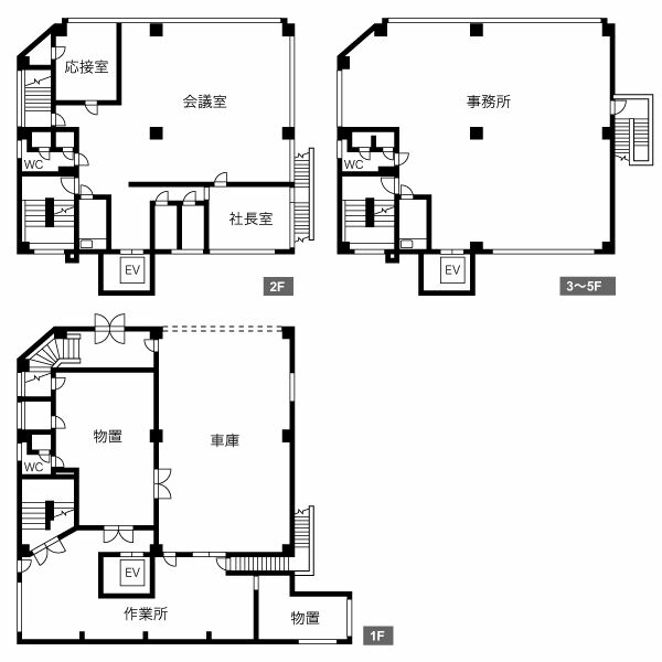 外新町中駒ビル（一棟貸） 図面