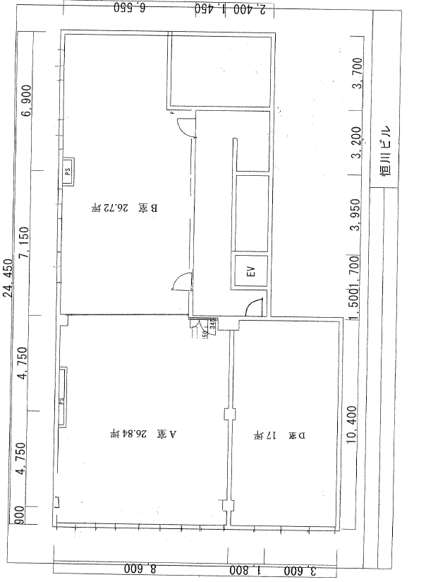 恒川ビル（椿町） 図面